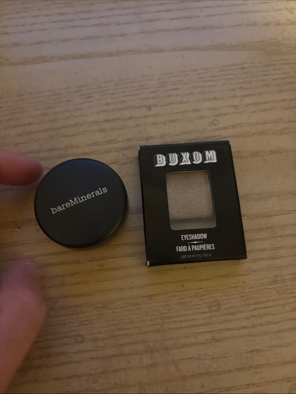 Buxom and Bareminerals Eye shadows